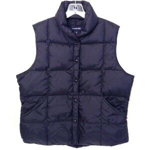 Lands' End Navy Blue Quilted Puffer Vest